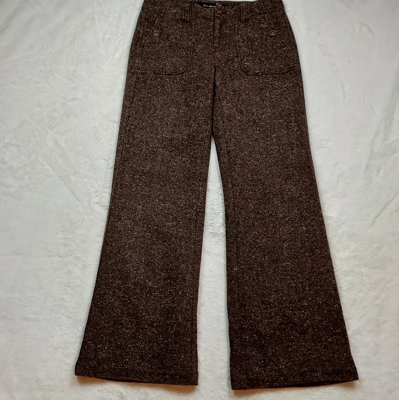 Calvin Klein Jeans Wool Blend Lined Dress Pants Mid Rise Straight Leg Size 6 - Picture 2 of 12